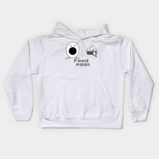 Feed Eggs Kids Hoodie